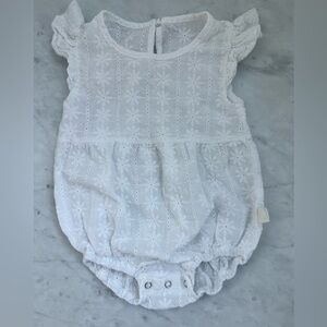 Eyelet Romper EUC